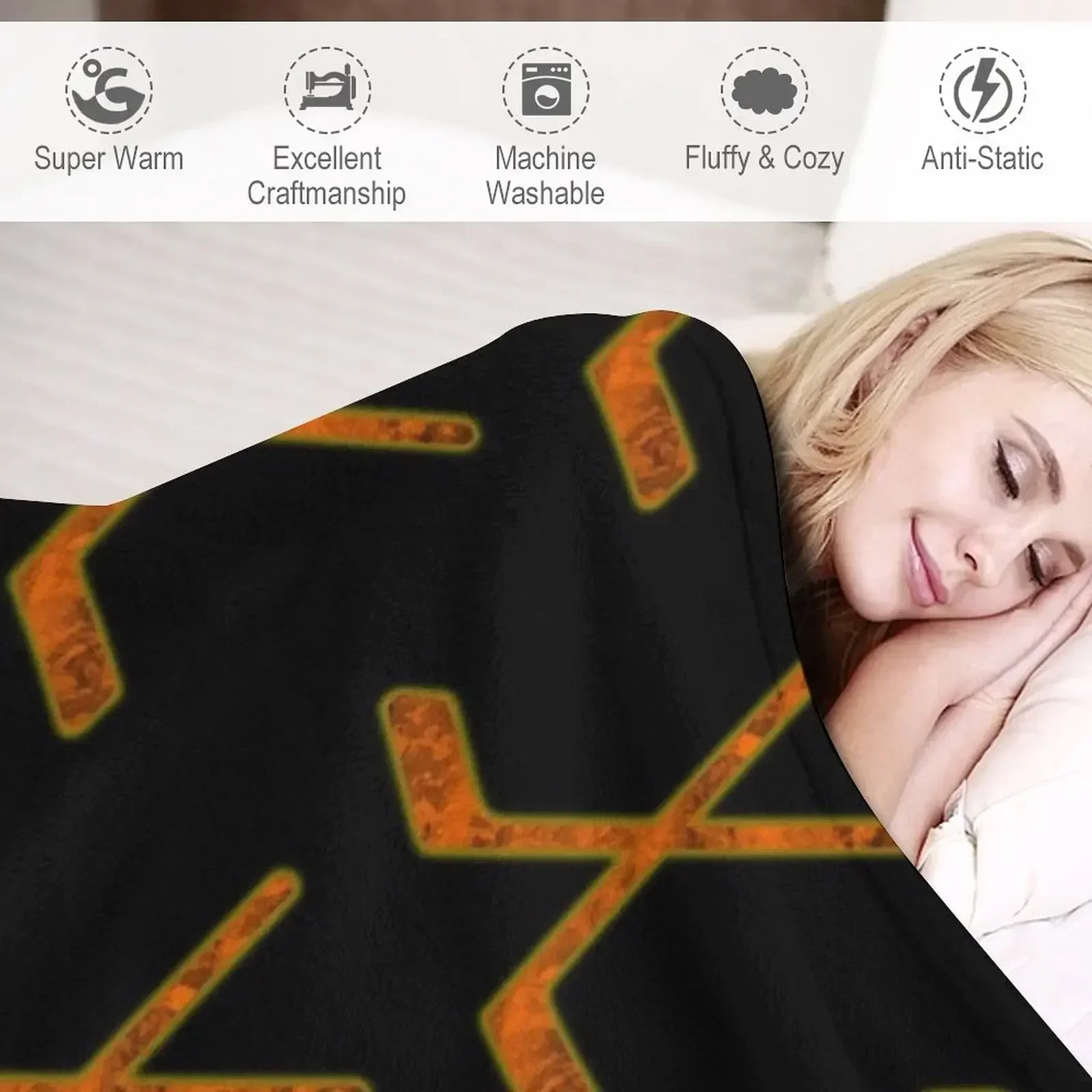 Одеяло Orage &amp Black Hockey Sticks мягкая кровать модный диван-кровать для дивана тонкие