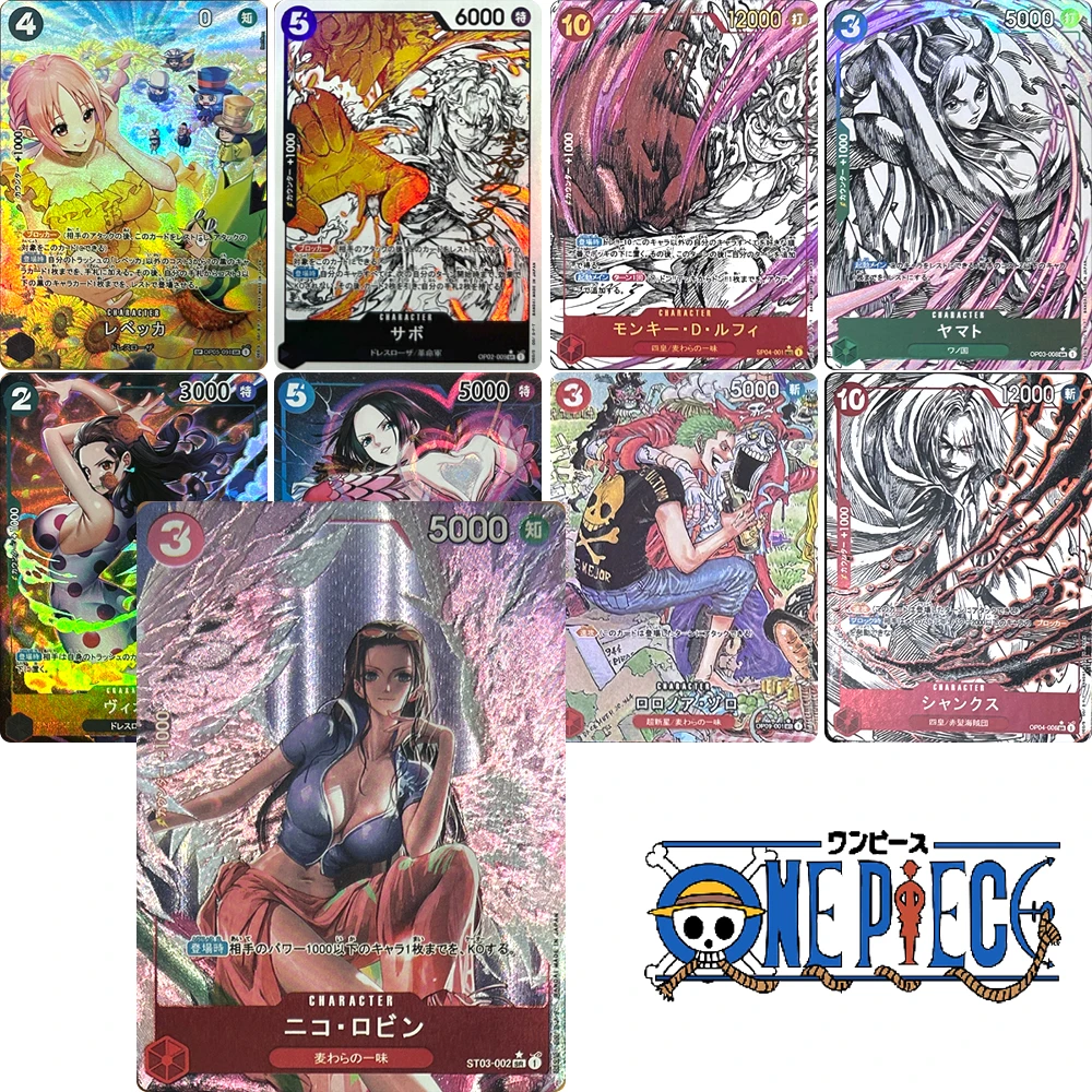 Фото ONE PIECE Monkey D Luffy Nefertari D Vivi DIY Домашняя ручная роспись Коллекционная карта Рождественский подарок на день рождения Игровые игрушки №1