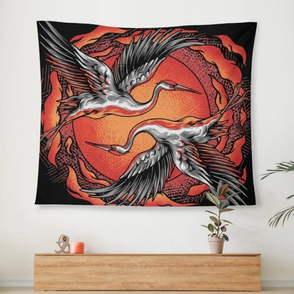 

Japanese Fighter Tapestry Wall Hanging Japanese Anime Ninja Tapestries Traditional Art Aesthetics Room Decor Bedroom Yoga Mat