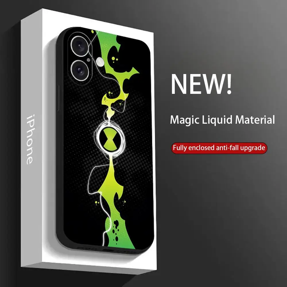 Популярный чехол для телефона с рисунком Бен 10 крутой iPhone 16 15 14 13 12 11 X XR XS 8 Plus Mini Pro