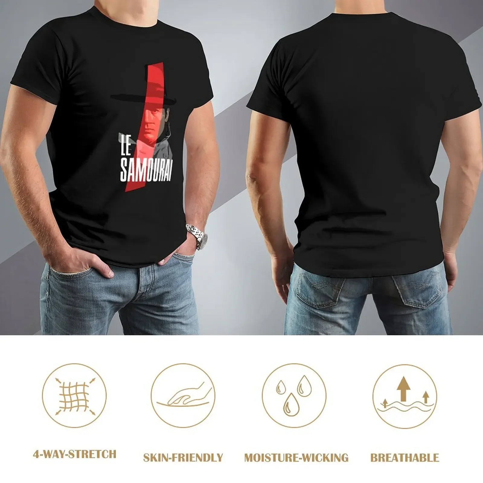 Мужская футболка Le Samourai Alain Delon хлопок