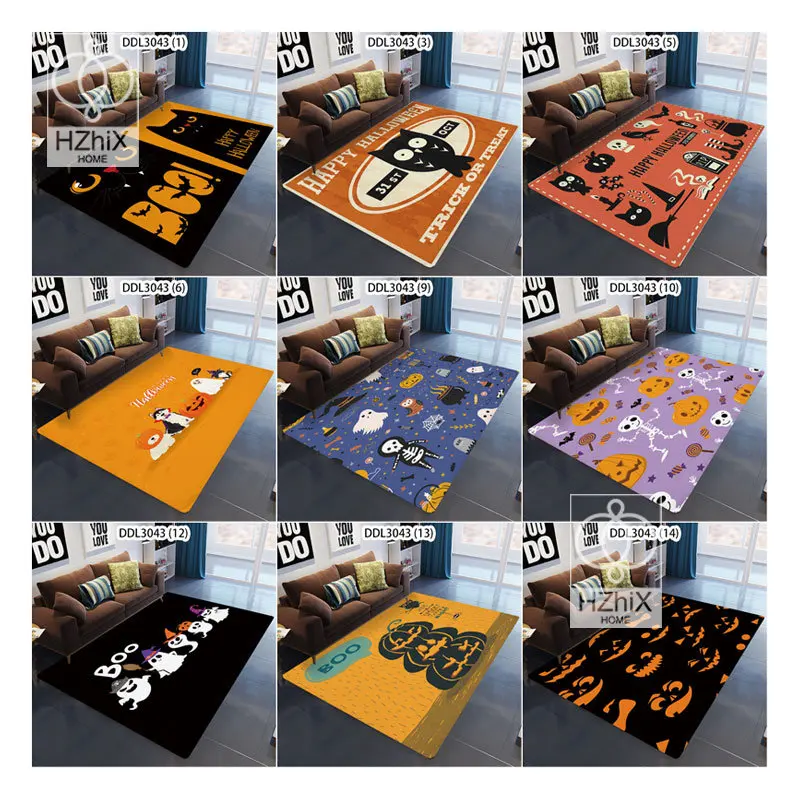 

Черный коврик для Хэллоуина в виде паука, ковры для гостиной с привидениями, коврики для комнаты, напольные коврики, кухонный коврик, ковер д...