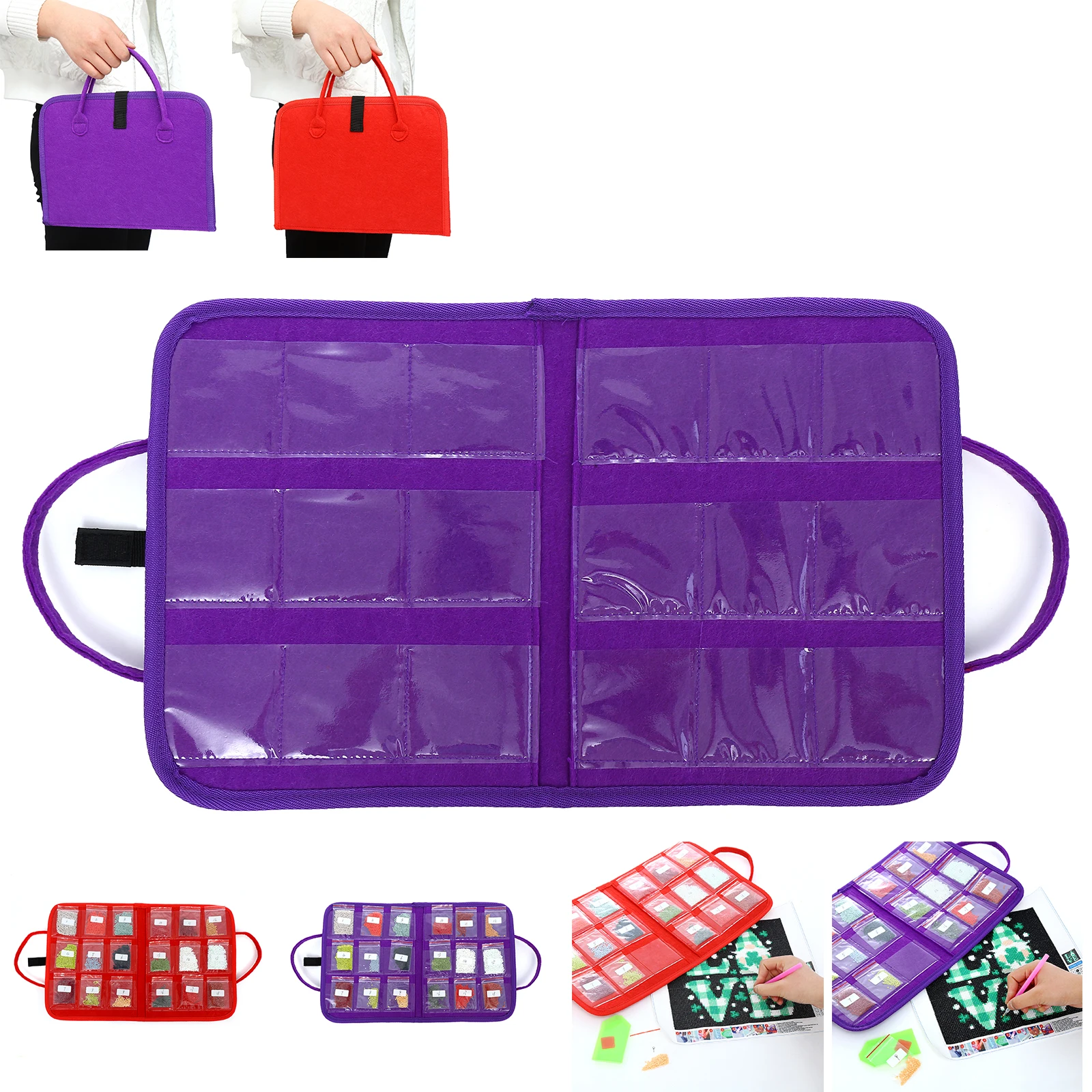 Портативный органайзер для алмазной живописи 5D сделай сам |