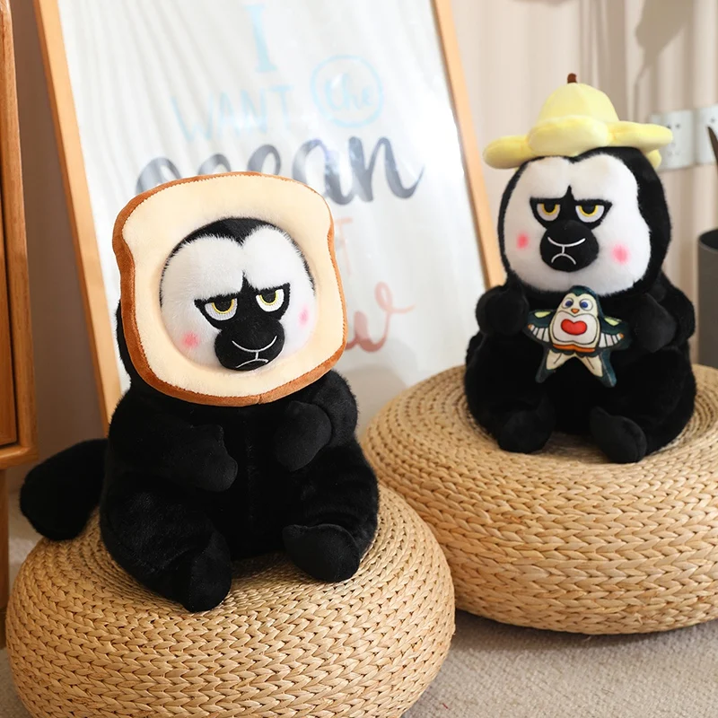 Мягкая игрушка Саки с белым лицом мягкие игрушки в виде диких животных обезьяны