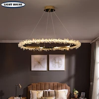 modern luxury crystal chandelier living room crystal lamp led ceiling chandelier dining room ceiling light home decoration lamp