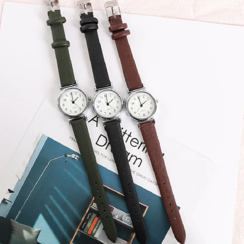 

Small Simple Watch For Women Girl's Fashion Casual slim watchband Case temperament Quartz watch relojes para mujer