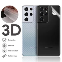 5pcs 3d back carbon fiber protective screen protector for samsung galaxy s21 s22 ultra note 20 10 plus a51 a52s a71 a72 a50 film
