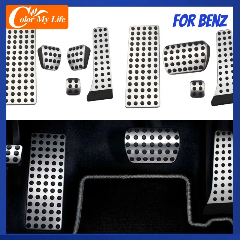 Педаль тормоза акселератора из нержавеющей стали для Mercedes Benz C E S GLK SLK CLS SL-Class W203 W204