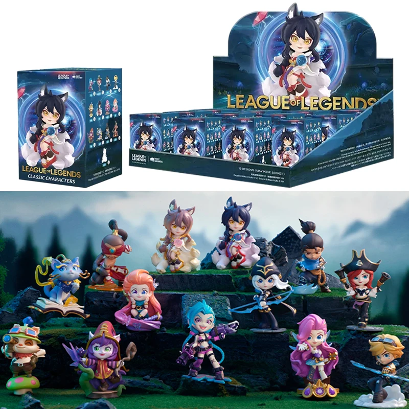 

League of Legends Classic Character Series Blind Box Toys Anime Figure Jinx Yasuo Ezreal Ahri Model Decoration Children's Gifts