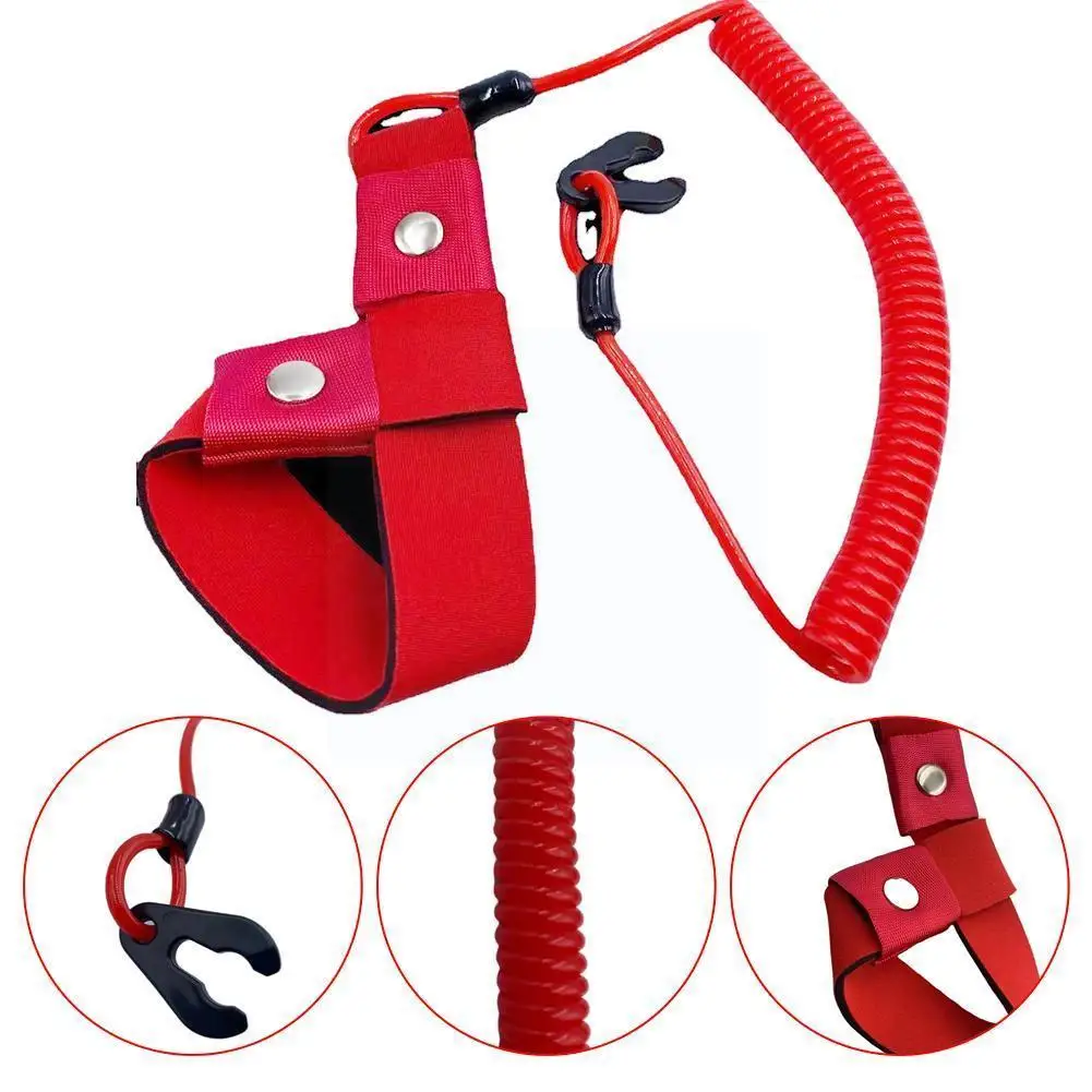 

A Set Boat Outboard Engine Motor Lanyard Kill Stop Switch Safety Tether Cord Safety Lanyard Suit For Most Board Engine B2t9