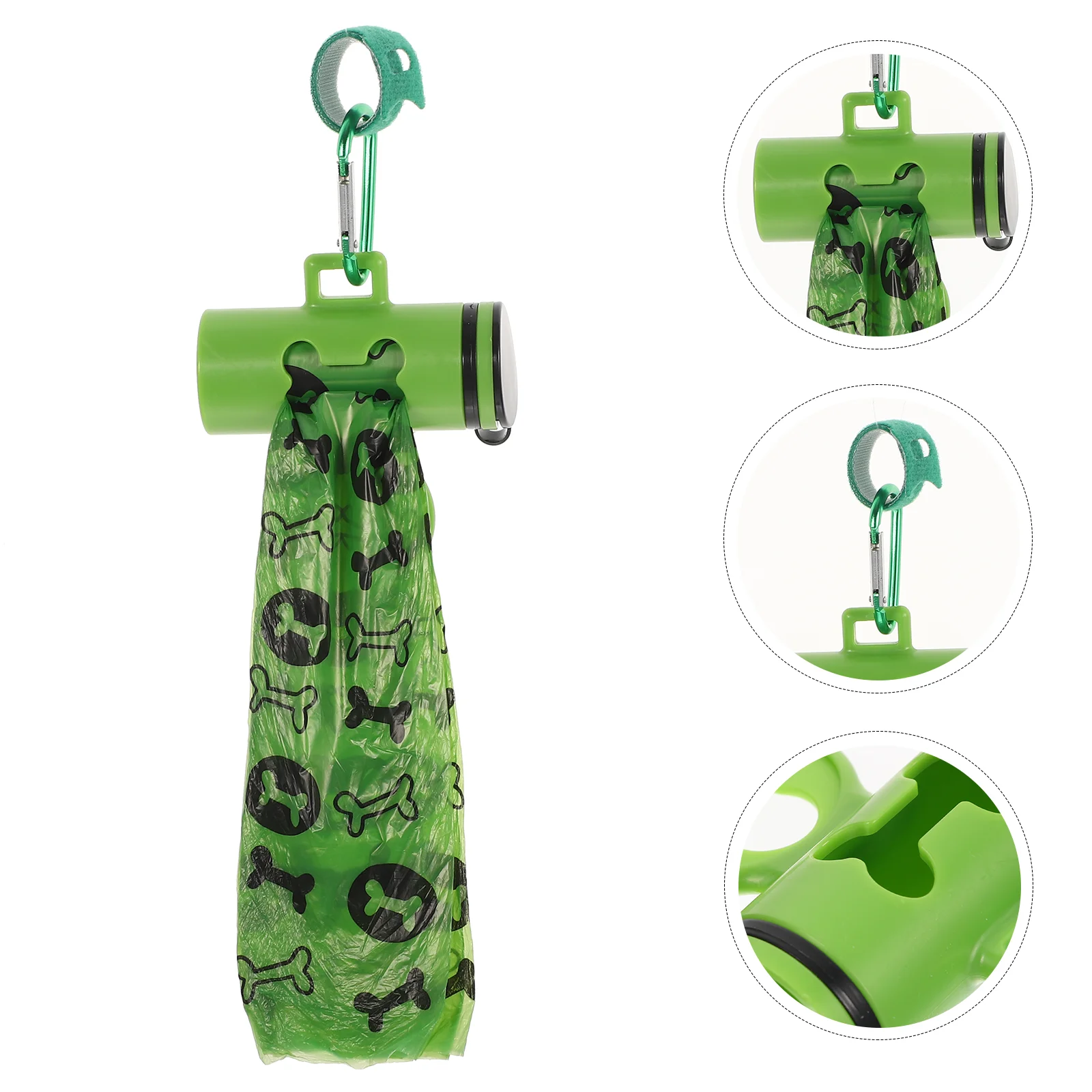 

Bag Holder Poop Container Dog Dispenser Hanging Wear Bags Compact Daily Handheld Use Outdoor Convenient Resistant