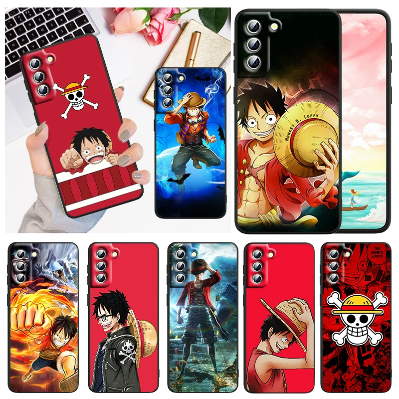 

Popular Anime One piece For Samsung Galaxy S22 S21 S20 FE Ultra Pro Lite S10 5G S10E S9 S8 Plus Black Soft Capa Phone Case