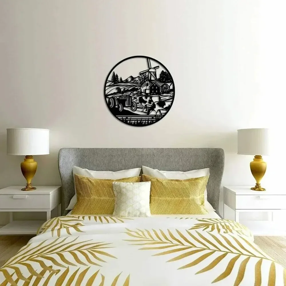 Металлический Настенный Художественный Дефект Петуха И Коровы В Шикарном