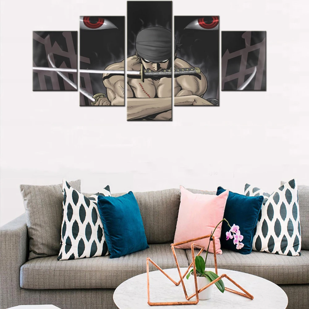 

5 Piece Japan Anime Modular Posters The Last Swordsman Wall Art Canvas Painting Pictures Home Modern Living Room Bedroom Decor