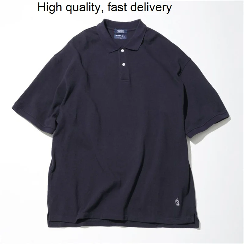 

22SS Embroidery NAUTICA Solid Color Baggy Short Sleeves Polo Shirt Men And Women