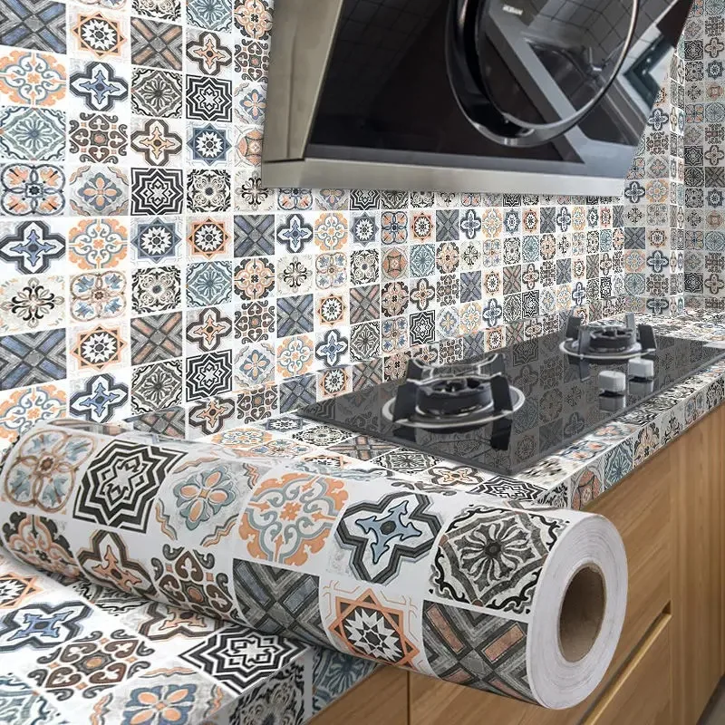 Водостойкая Самоклеящаяся Кухонная Настенная Плитка Из ПВХ 40 См