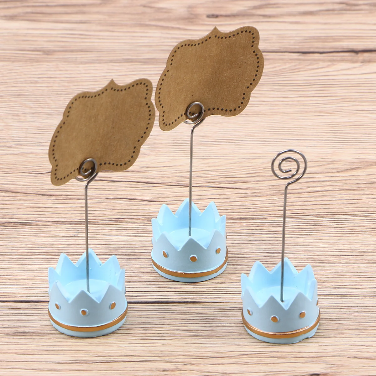 

Holder Place Tableclip Photo Stand Mini Tabletop Wire Picture Shape Heart Note Shower Baby Number Skirt Tutumemo Sign