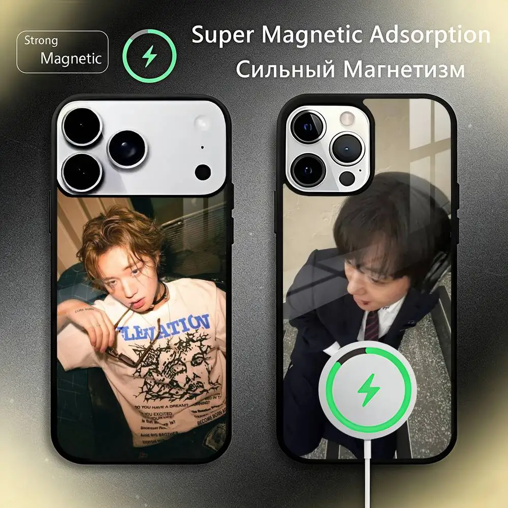 Фото Чехол P-Park J-Jihoon W-Weak H-Hero для iPhone 17, 16, 15, 14, 13, 12, 11 Plus, Pro Max, с новой магнитной беспроводной зарядкой №1