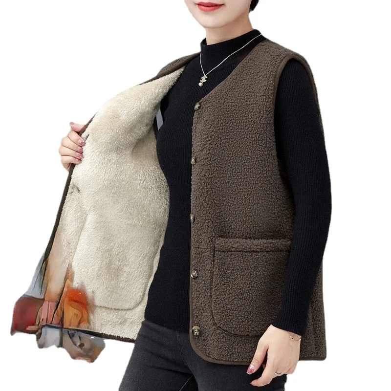 Женский высококачественный жилет из искусственного меха женский меховой зимний