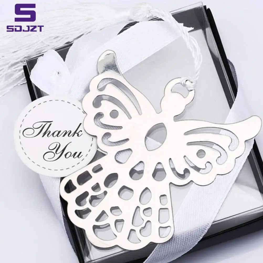

1pc Angel Bookmark For Students Return School Gift Baby Shower Souvenirs Party Christening Giveaway Gift Wedding Favor