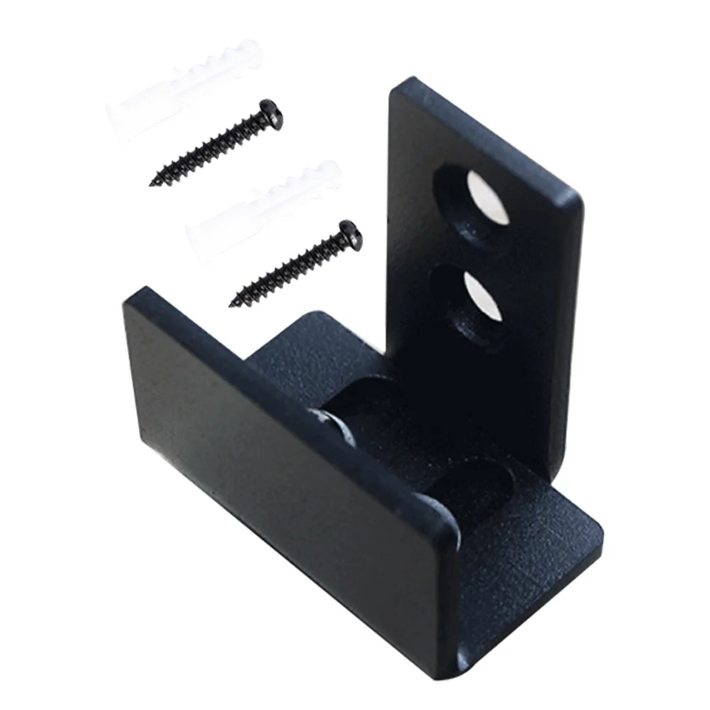 

Scroll Wheel Floor Bottom Guide Stop Black Barn Doors Stopper Sliding Adjustable