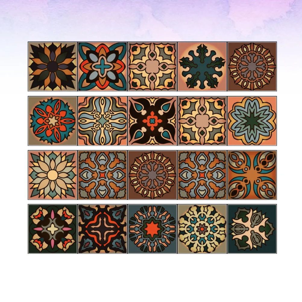 

Tile Kitchen Decals Sticker Wall Peel Stick Backsplash Stickers Self Decal Adhesive Removable Thicker Far Shower Waterproof