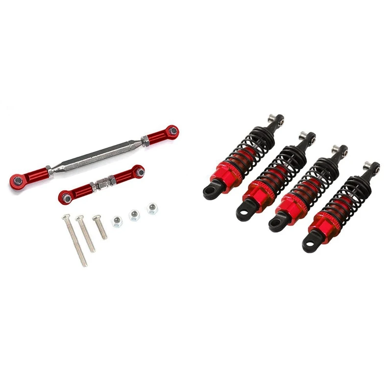 

1 Set Upgrade Parts Set Oil Filled Type Shock Extension Seat & 1 Set Steering Linkage Servo Link Pull Rod Turnbuckle