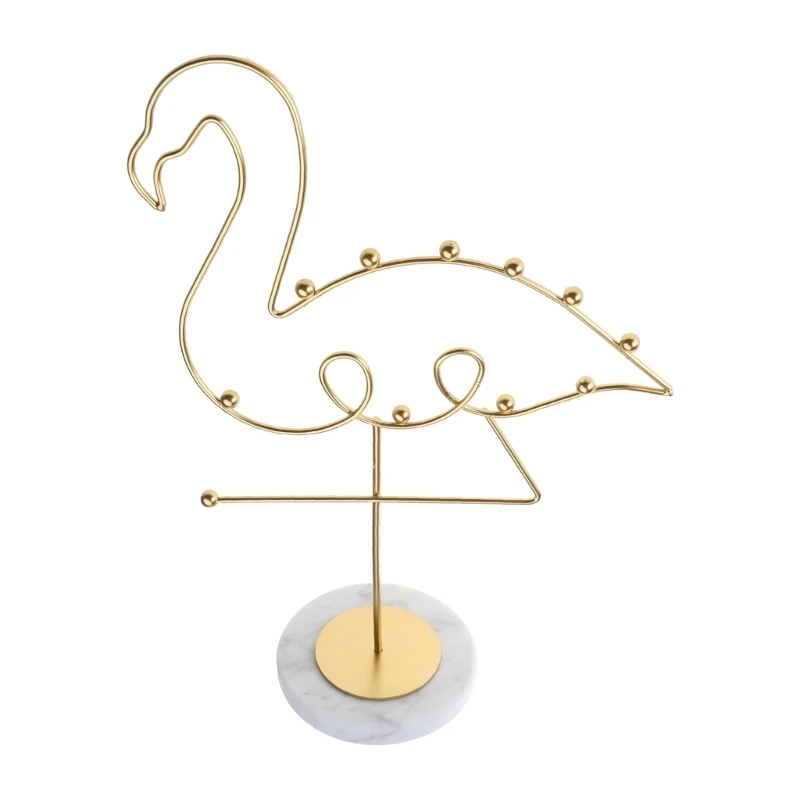 

Jewelry Display Stands Flamingo Shaped Jewelry Display Racks Alloy Material Jewelry Display Holder Jewelry Accessories