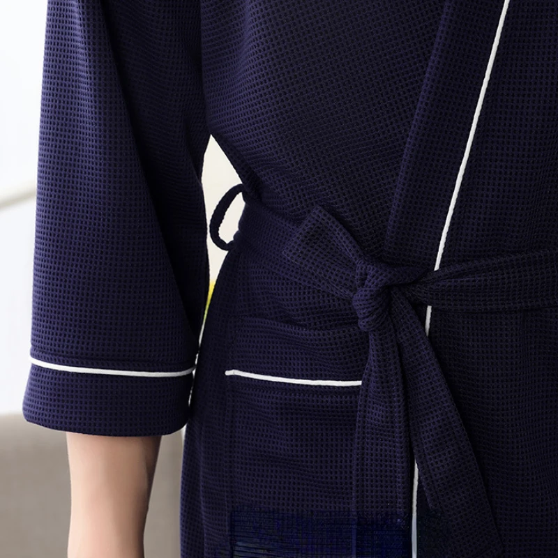 Spring Summer Couple Nightgown Plus Size Pajamas Set Sleep Top Cotton Robe Bathrobe Autumn Pajamas Loose Soft Free Shipping New