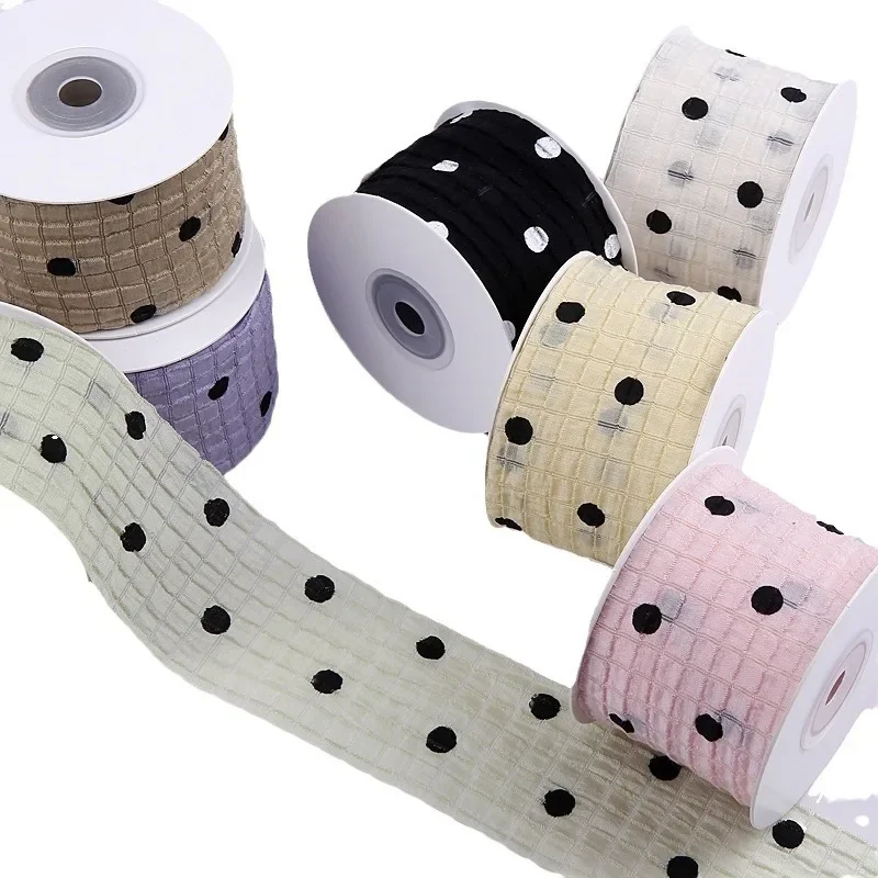 Клетчатая кружевная лента в горошек сделай сам бант аксессуары для волос одежда