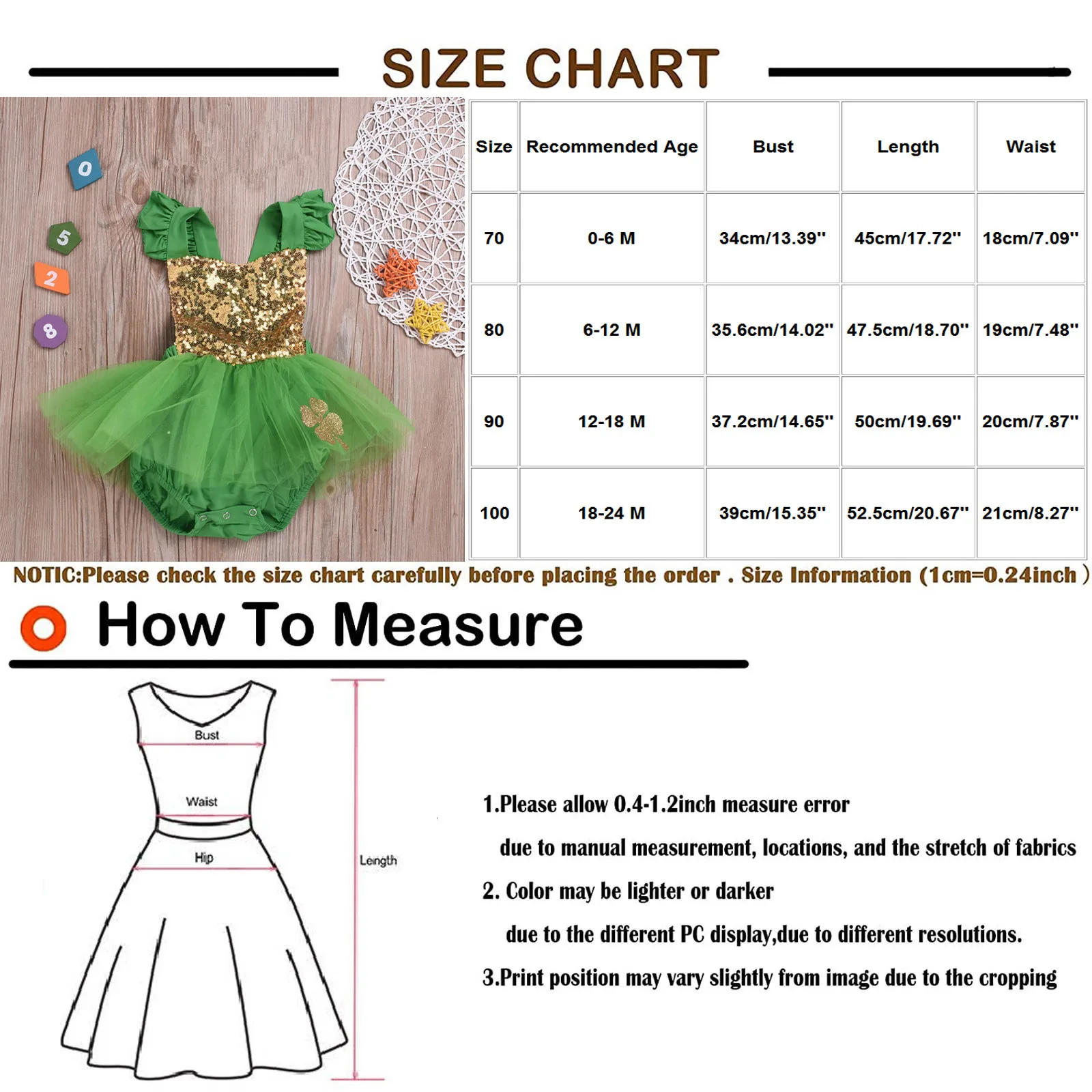 Одежда для новорожденных комбинезон на День Святого Патрика маленьких девочек с