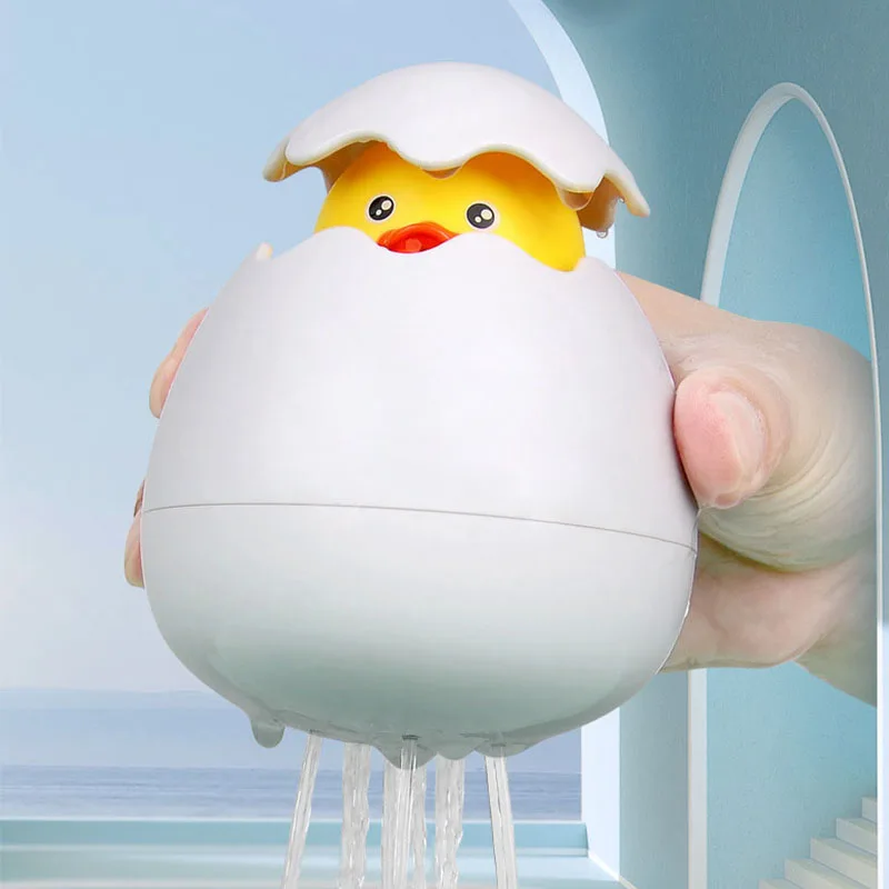 Детские игрушки для ванной мультяшный Пингвин яйцо динозавра распылитель воды