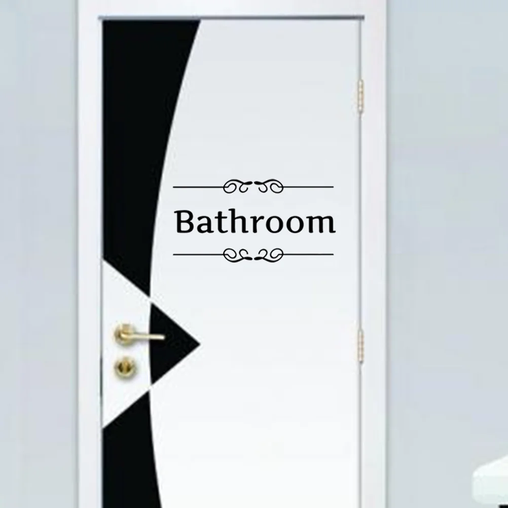 

Bathroom Door Decal Window Sticker Wall Tile House Accessories Home Decorative Pvc Mural
