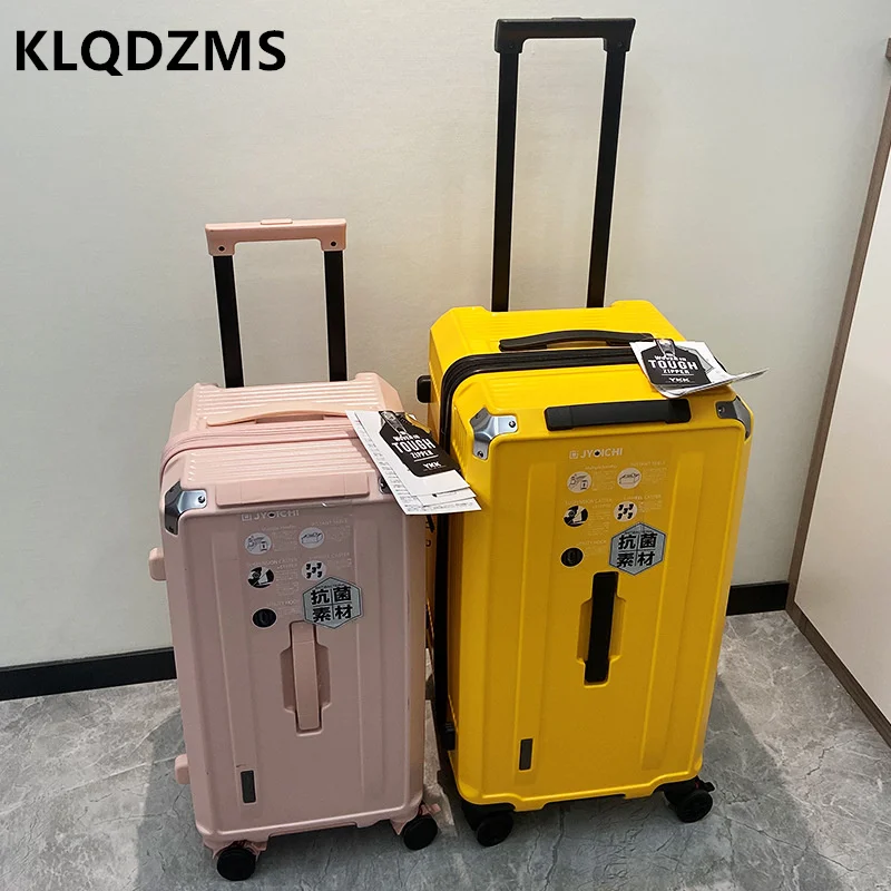 KLQDZMS New Luggage Personality Trolley Case High Value Large Capacity Portable Waterproof Suitcase Ultra-light Check-in Box