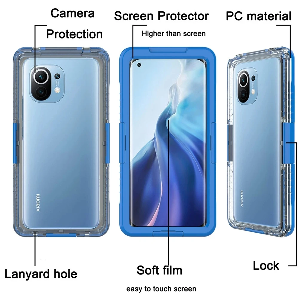 Для Xiaomi Redmi Note 10 10S Pro Max снегостойкий ударопрочный общий тип IP68 водонепроницаемый