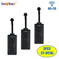 3 единицы SinoTrack 4G + 2G Автомобильный GPS-трекер ST-901AL для мотоциклов, устройство слежения в реальном времени с отключением масляного питания, бесплатное приложение
