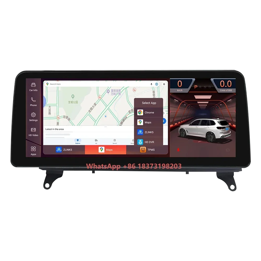 Фото Автомобильные навигационные экраны Navifly на новейшей системе Android Snapdragon 680, 8+256 ГБ, для X5 E70 X6 E71 2007-2012 с GPS №1