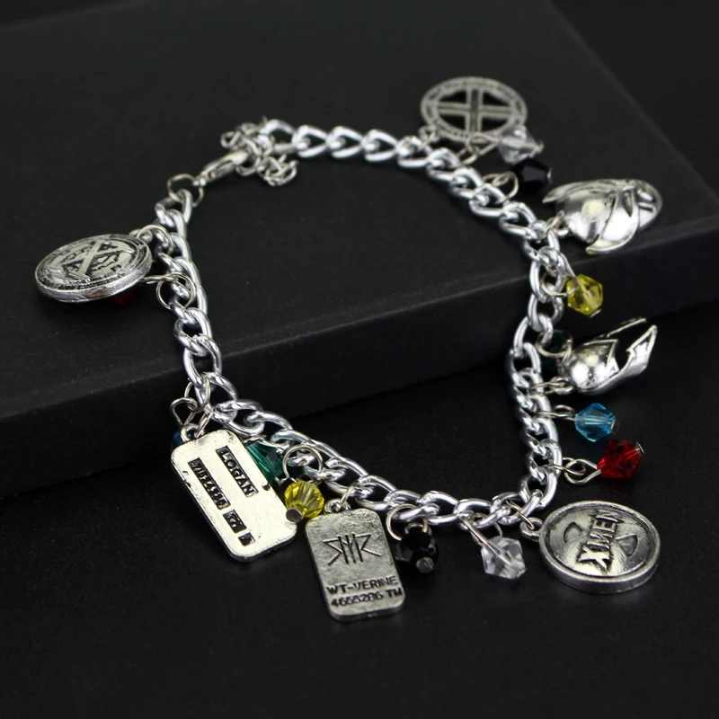 Мужской металлический браслет с подвеской в виде супергероя Марвел из Росомахи