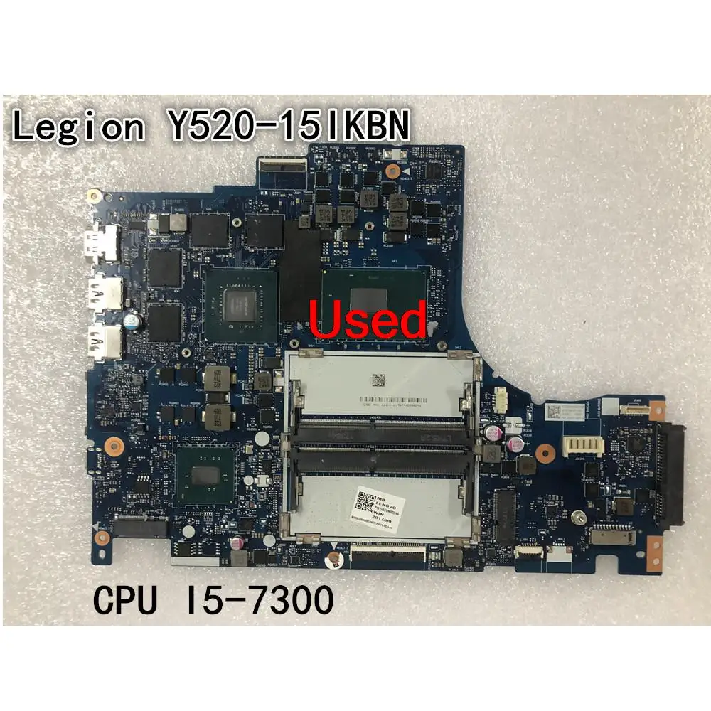 

Used for Lenovo Legion Y520-15IKBN Laptop Motherboard NM-B191 CPU I5-7300HQ GTX1050 FRU 5B20N00246 5B20N00274 5B20N00278