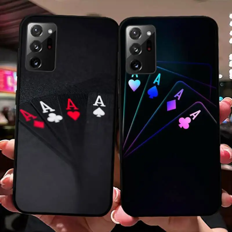 

Poker Phone Case for Samsung Note 5 7 8 9 10 20 pro plus lite ultra A21 12 72