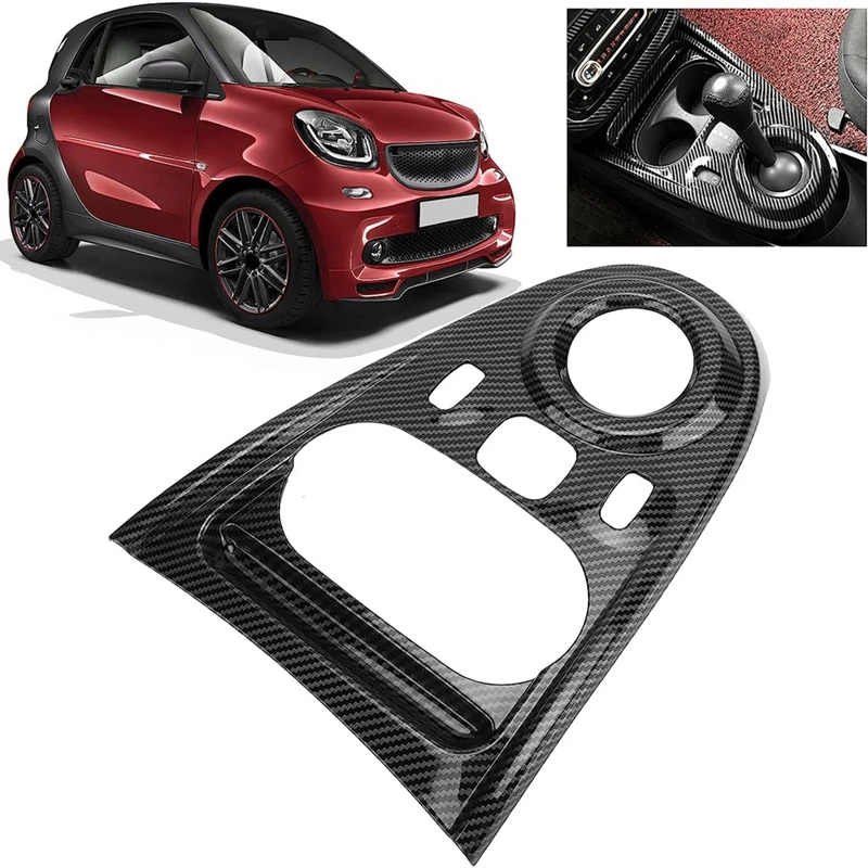 

Автомобильная фоторамка для Benz Smart Fortwo/Forfour 453 2015-2021 аксессуары, ABS углеродное волокно