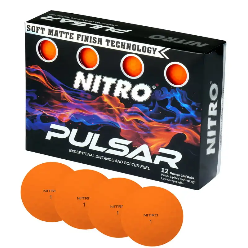 

Мячи для гольфа Pulsar, оранжевые, 12 упаковок