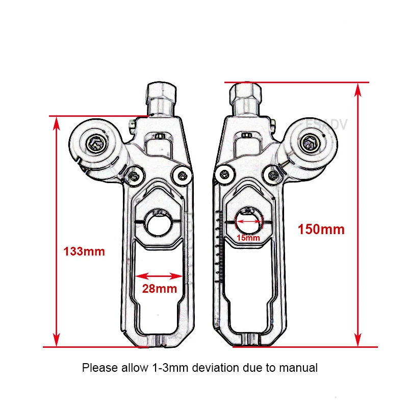 Для YAMAHA R15 V3 MT15 регуляторы цепи натяжители Catena с катушкой поворотного рычага