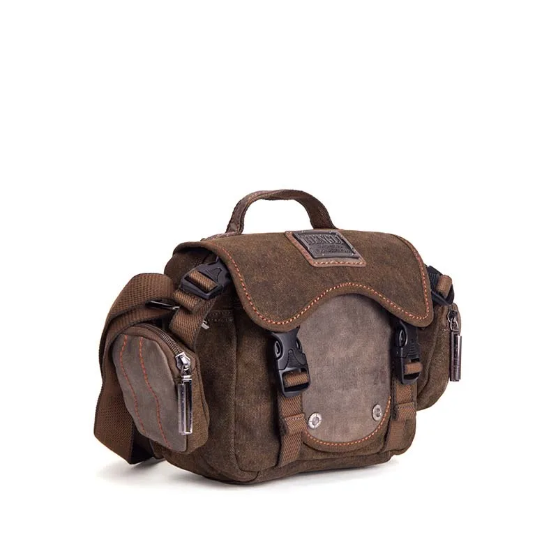 Сумка на плечо для мужчин в стиле ретро парусиновая сумочка-мессенджер через