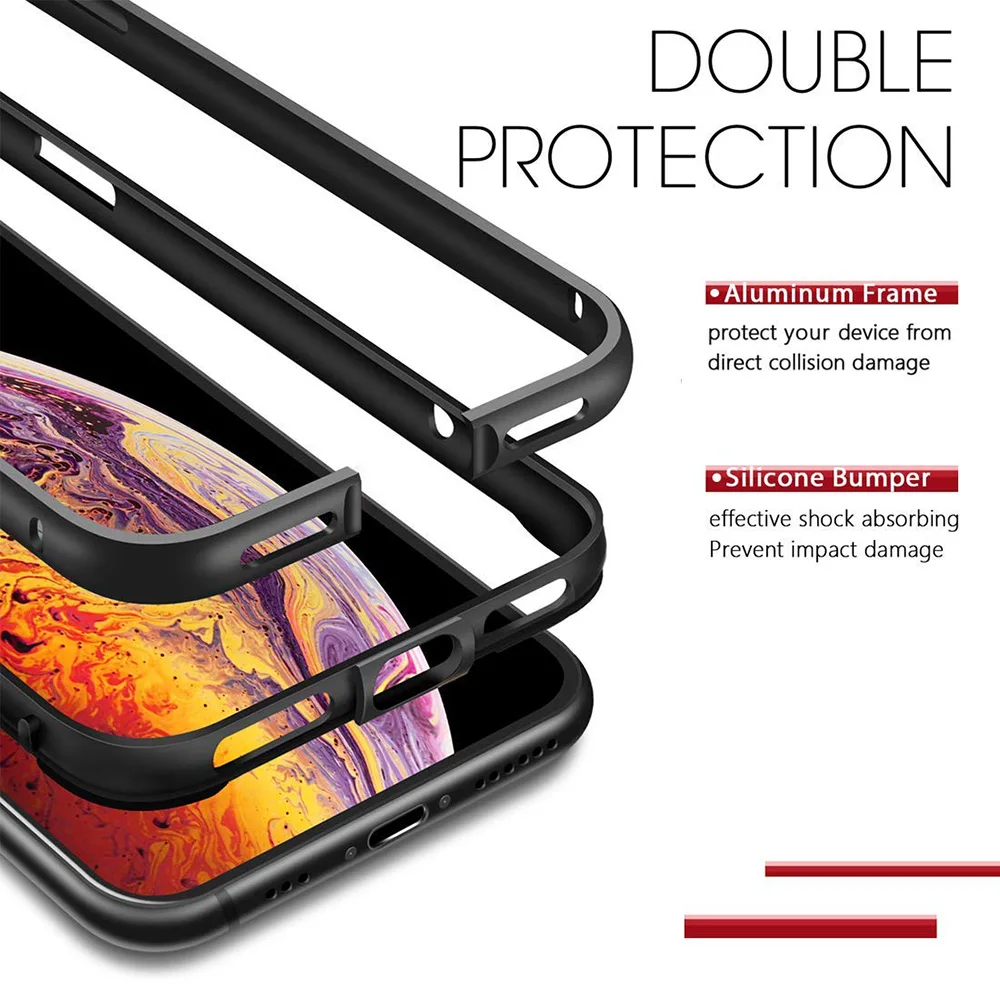 Luxury Aluminum Silicone Protective Bumper Phone Case for IPhone 14 Plus 13 12 11 Pro Max 12Pro X XS XR 8 7 Plus IPhone12 Cover