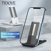 tidove fashion candy color phone stand foldable and stable non slip 6 levels abs compatible with phone tablet holder adjustable