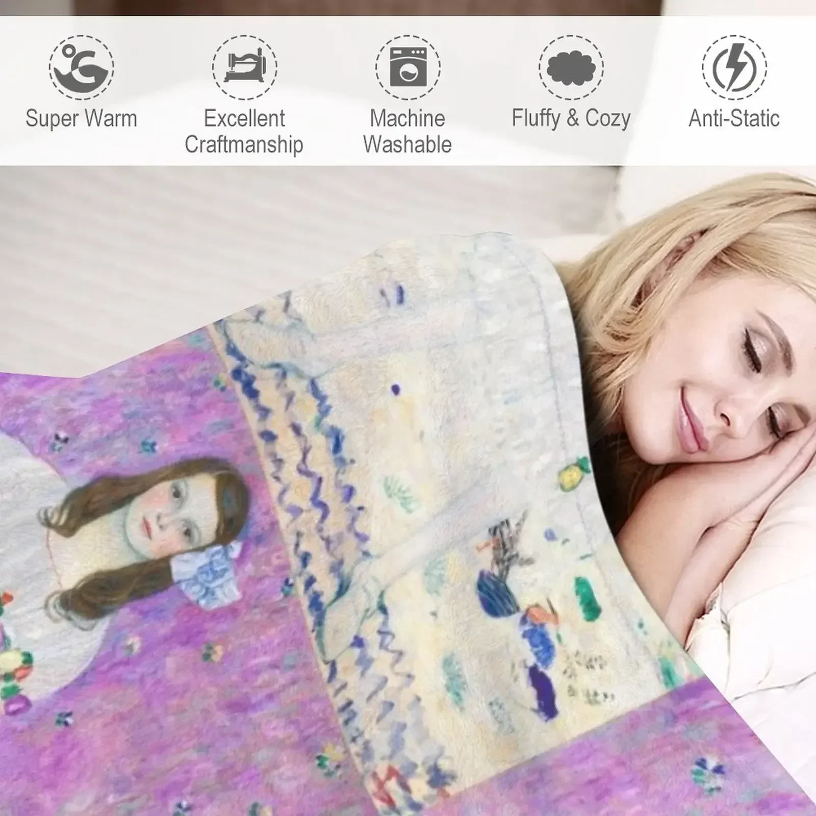 Одеяло M?da Primavesi Густава Климта Мягкие одинарные одеяла