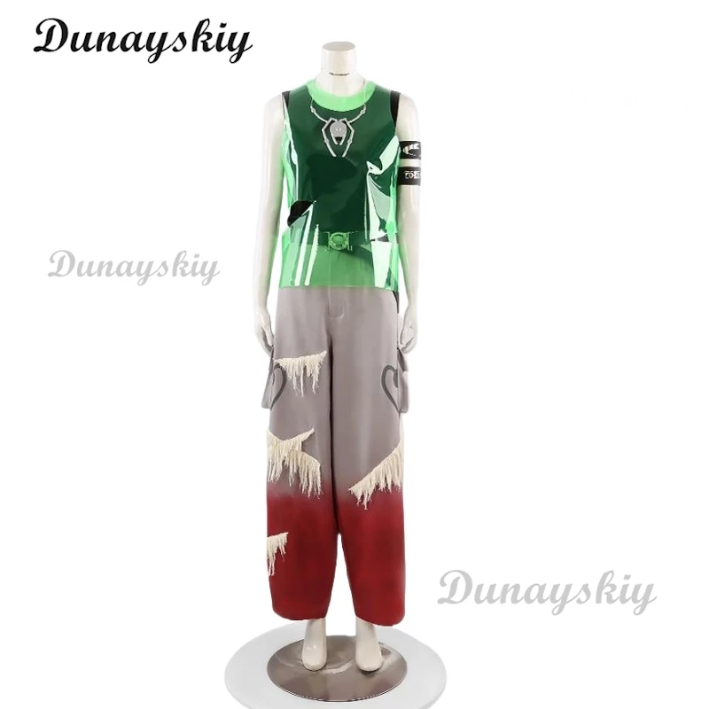 Alien Stage R7 Till Костюм Парик Топ Брюки Кольцо Колье Шпильки Татуировки Наклейки Опора