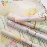 printing floral flower bouquet wrapping paper series rose bouquet flower shop floral materials supplies two color gifts