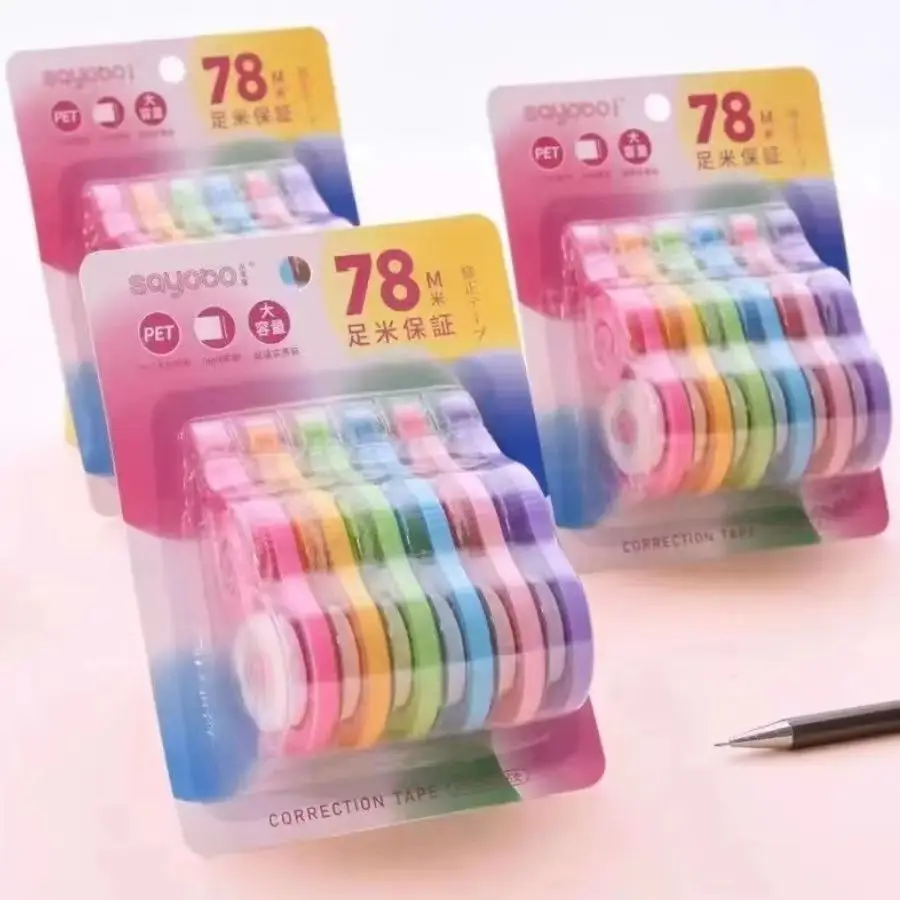 Набор Из 6 Больших Корректирующих Лент Длиной 78 Метров Для Студенческих